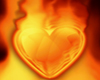 Flaming Heart Sticker