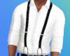 White Shirt w/Suspenders