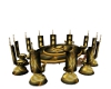 Gold Fractal Table