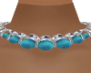 TE-Teal/SIlver Necklace