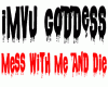 Goddess V Sticker