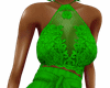 Vibrant Green Lace Dress