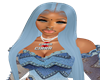 light blue  hair