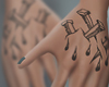 Nails Hand Tattoo