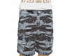 studded camo shorts