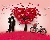Valentine tree cutout