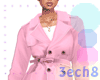 Pink trench coat - F