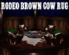 Rodeo Brown Cow Rug