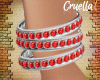Silver Red Bracelet L