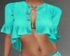 SM Teal Green Ruffle