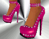 ! sB studded pink heels
