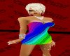 rainbow mini dress