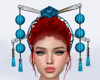 Asian Blue Headpiece