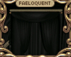 F:~Black velvet curtains