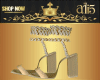 Lux & Shine Gold Heels