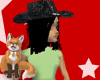 Black Cowgirl Hat Black