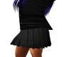 [ROX] Black Pleat Skirt