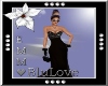 !E! Black Rose Gown