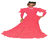 Long Pink Fluted Dress