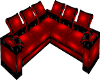 (AL)RedNBlackCorner sofa