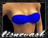 (L) Blue Strplss Bikini