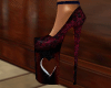 platform heels w/ heart