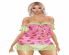 Summer Melon Sheer Dress
