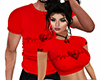 couple love tshirt*M