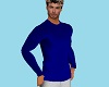 M Thin Sweater D Blue