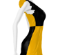 IMVU+ Black Yellow Dress