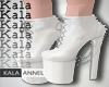 !A boots lolita white