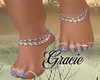 Beach Feet Blue