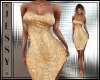 [J] Gold Antique Dress