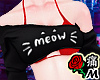 蝶 Black Meow Top