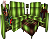 XMas Green Couch Set
