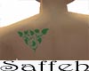 !S! Green leaf Tattoo