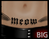 [B] Meow Belly Tattoo