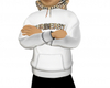 NAB; white hoodie