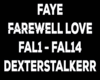 Faye - Farewell Love
