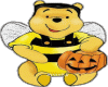 Pooh Halloween Sticker