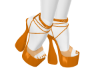 LV-Pumpkin Clear Heels
