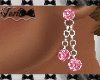 Pink White Earrings