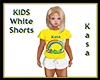 KIDS White Shorts