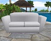 Embossed White Sofa