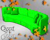Lime Curved Sofa