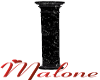 (1M) Black Marble Column