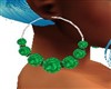 Emerald Earrings Silver