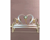 wedding bench heart