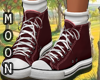 Maroon Low Top Sneakers