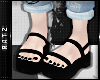 F| Black Sandals v2
